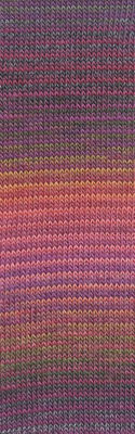 Lang Yarns Mille Colori Socks & Lace Luxe 859.0204 Bordeaux/Dark Green/Salmon