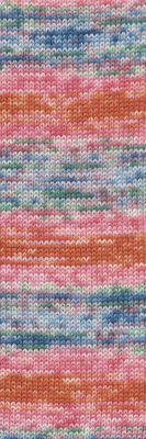 Lang Yarns Wooladdicts Move 4ply 1126.0002 Rose/Orange/Blue