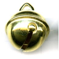 Belletje 25 mm goudkleurig 5 stuks 