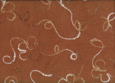 Polar fleece bruin met bloem 110 a 160 cm op=op 