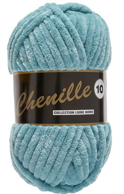 Lammy Yarns Chenille 10 - 457 aqua blauw op=op 