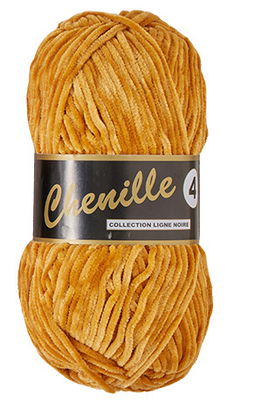 Lammy Yarns - Chenille 4 350 oker geel