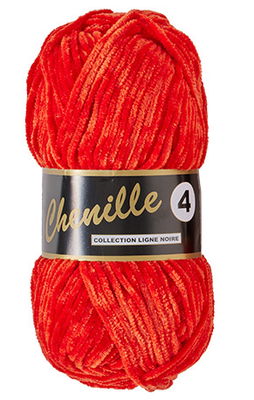 Lammy Yarns - Chenille 4 044 fel rood