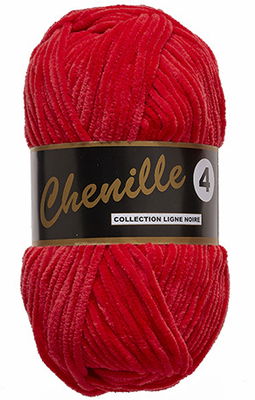 Lammy Yarns - Chenille 4 043 rood