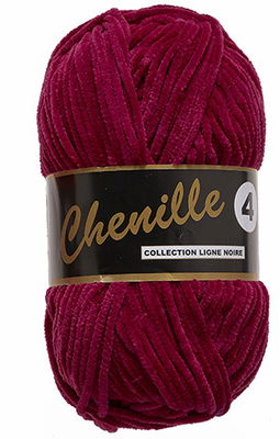 Lammy Yarns - Chenille 4 042 wijn rood