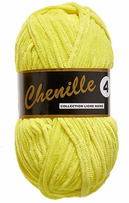 Lammy Yarns - Chenille 4 512 neon geel