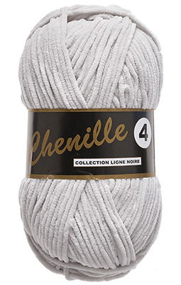 Lammy Yarns - Chenille 4 003 licht grijs