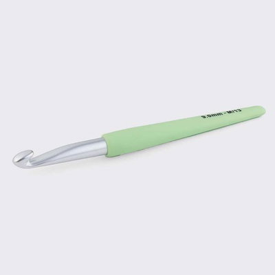 Knitpro waves softgrip 2.0 haaknaald nr 9 op=op uit collectie 