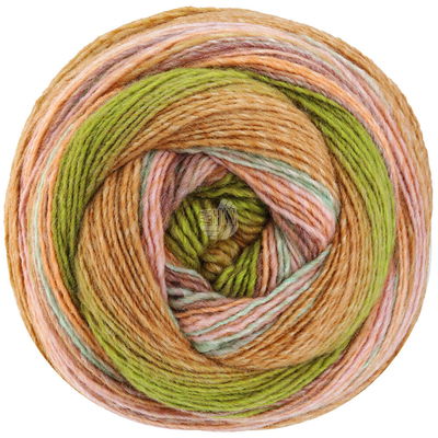 Lana Grossa Gomitolo dipinto 2012 groen zalm opruiming 