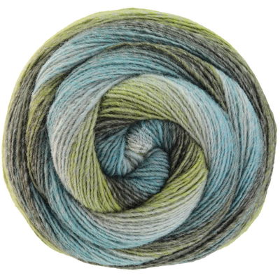 Lana Grossa Gomitolo versione 442 groen lichtblauw opruiming 