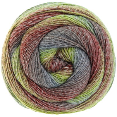 Lana Grossa Gomitolo versione 444 lentegroen oudrood op=op 