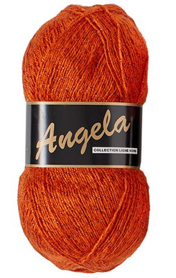 Lammy Yarns Angela lurex 943 oranje op=op uit collectie 