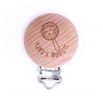 Clip voor speen hout - Mama s mooiste 1 stuk 