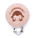 Clip voor speen hout - Apekop (1 stuk)