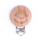 Clip voor speen hout - Kleine Ukkepuk (1 stuk)