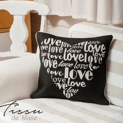 Borduurpakket kussenhoes - Love