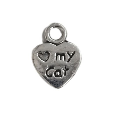 Bedeltje hartje - I love my cat 