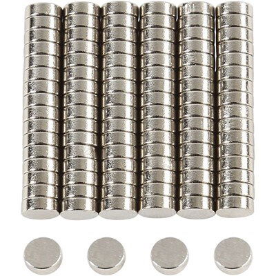 Magneetjes rond 8 mm power 10 stuks 