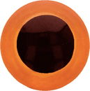 Ogen 8 mm oranje met zwarte pupil (5 paar)