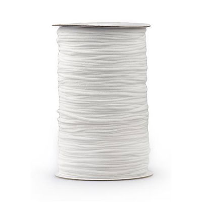 Elastisch koord koord 3 mm - wit 1 meter 