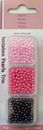 kralen - Rocaille 3 mm - ass. rose (3 x ca 4 gram)