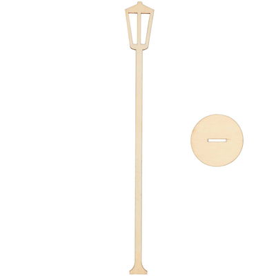 Miniatuur lantaarnpaal 2,5x22,5 cm - Rico 500346