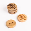 Knoop 15 mm hout met schaapje - 627