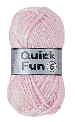 Lammy Yarns Quick Fun 6 - 710 licht roze op=op uit collectie 