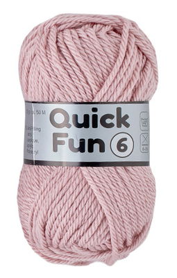 Lammy Yarns Quick Fun 6 - 711 oud licht roze op=op uit collectie 