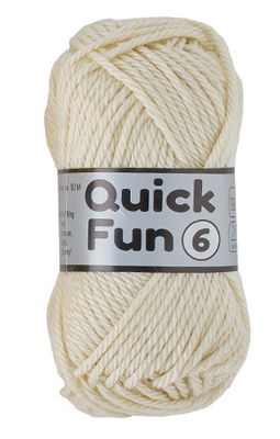Lammy Yarns Quick Fun 6 - 844 creme op=op uit collectie 