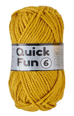 Lammy Yarns Quick Fun 6 - 520 geel op=op uit collectie 
