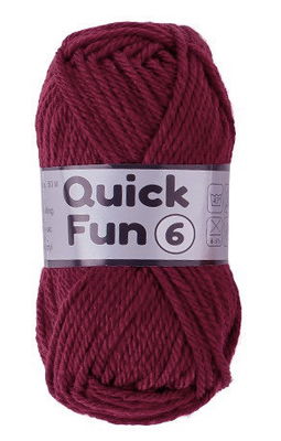 Lammy Yarns Quick Fun 6 - 042 donker rood op=op uit collectie 