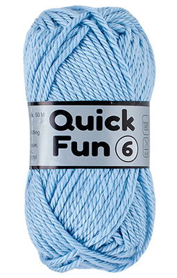 Lammy Yarns Quick Fun 6 - 040 licht blauw op=op uit collectie 