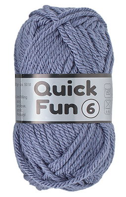 Lammy Yarns Quick Fun 6 - 022 denim blauw op=op uit collectie 
