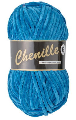Lammy Yarns Chenille 6 - 459 helder blauw