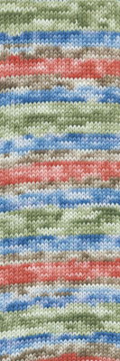 Lang Yarns Wooladdicts Move 4ply 1126.0011 Olive/Blue/Red