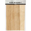 Bamboe fineer vellen 22 x 12 cm 0,75 mm (2 vel)