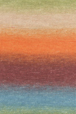Lang Yarns Merino 200 Bebe Color 155.0551 Orange/Green
