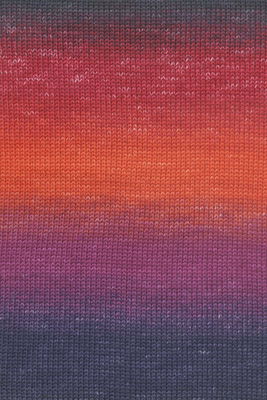Lang Yarns Merino 200 Bebe Color 155.0554 Orange/Red/Viola