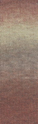 Lang Yarns Mille Colori Socks & Lace Luxe 859.0210 Beige/Brown/Cognac