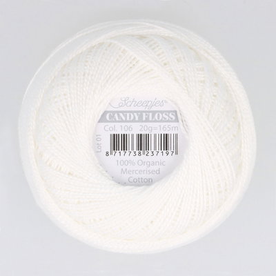 Scheepjes Candy Floss 106 Snow White op=op uit collectie 