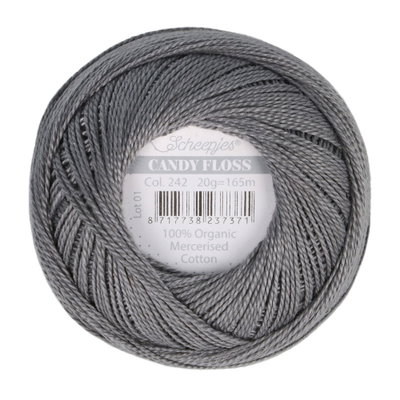 Scheepjes Candy Floss 242 Metal Grey op=op uit collectie 