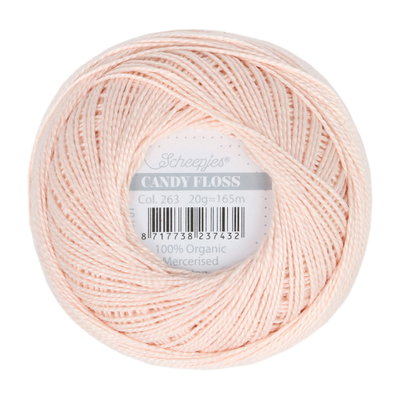 Scheepjes Candy Floss 263 Petal Peach op=op uit collectie 