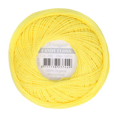 Scheepjes Candy Floss 280 Lemon op=op uit collectie 