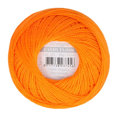 Scheepjes Candy Floss 281 Tangerine op=op uit collectie 