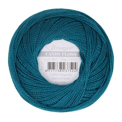 Scheepjes Candy Floss 401 Dark Teal op=op uit collectie 