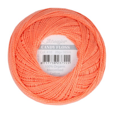 Scheepjes Candy Floss 410 Rich Coral op=op uit collectie 