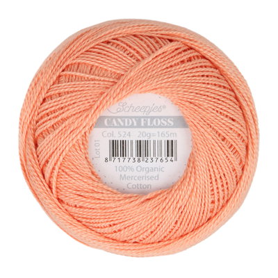 Scheepjes Candy Floss 524 Apricot op=op uit collectie 