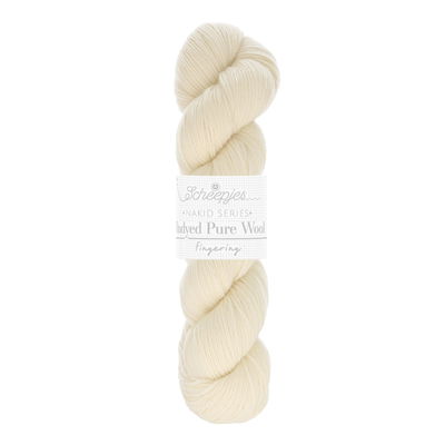 Scheepjes Nakid S. Undyed Pure Wool Fingering 001 - 100 gram