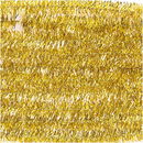 Chenille 9 mm - 50 cm glitter goud (10 stuks)